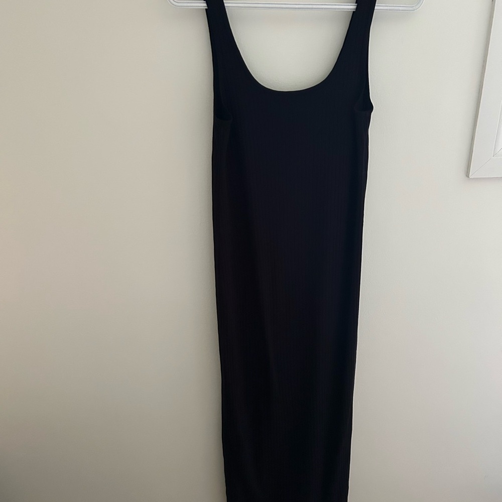 H&M Mama Black Midi Maternity Dress Small